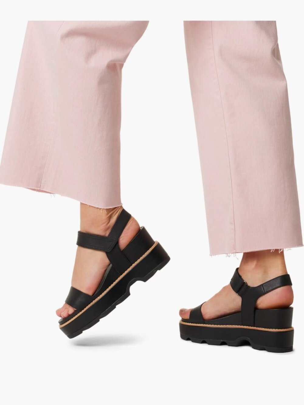 New without box Sorel Joanie IV Slingback Platform Wedge Sandal.  Size 10